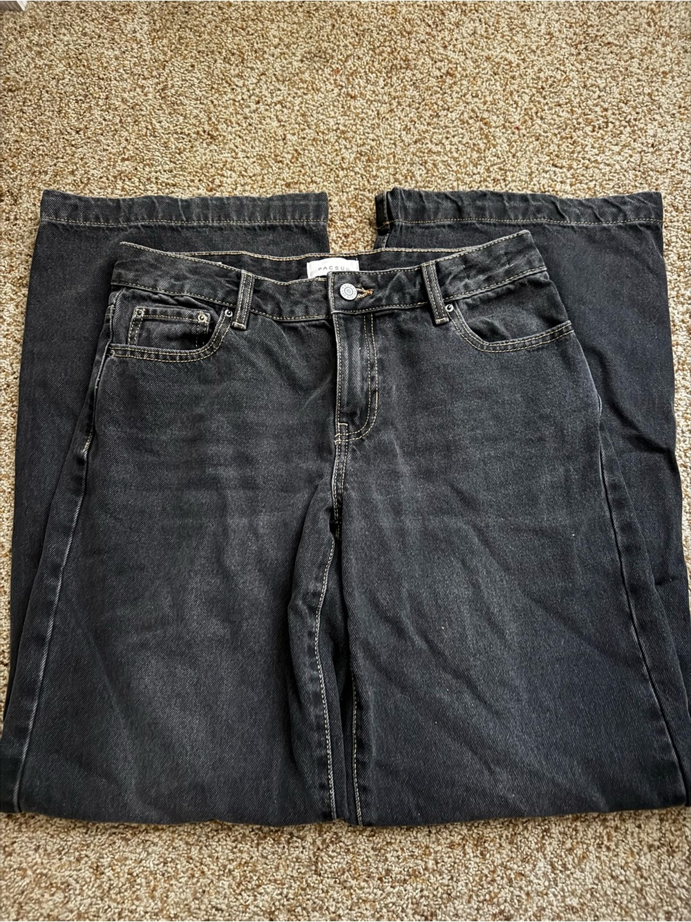 PacSun Women’s Black Casey Low Rise Baggy Jeans (Perfect condition)